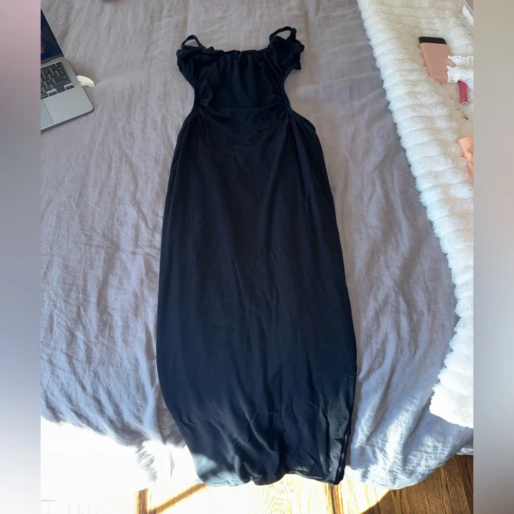 Oh Polly Black Backless Dress - Picture 2 of 7